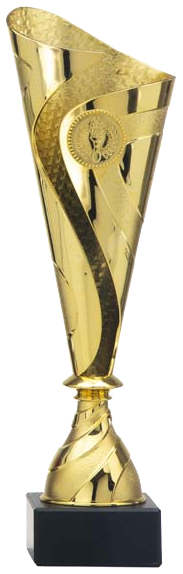 Gouden trofee met embleem (CAR1380)