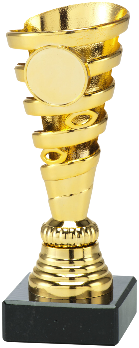 Gouden trofee met embleem (BSET.333)